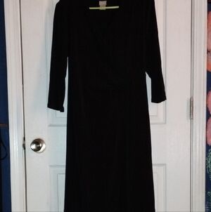 Chico's Elegant Black Long Sleeve Dress